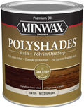 Minwax PolyShades Wood Stain + Polyurethane Finish – Quart, Mission Oak, Satin