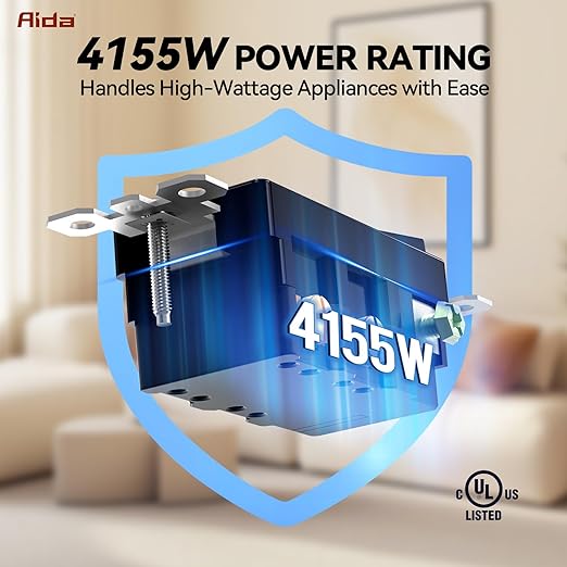 AIDA 50 Pack 4 Way Switch Decorative Light Switch, 15Amp, 120/277 Volt, 4 Way Decorative Light Rocker Switch Replacement, Self-Grounding, Residential and Commercial Grade, UL Listed