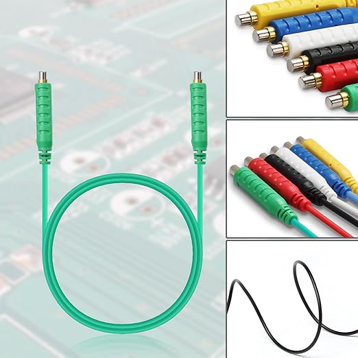 Sumnacon Magnetic Jumper Wires - 6pc Silicon Soft Flexible Magnetic Leads for Testing 30VAC 5A 20AWG Jumper Test Wires for HVAC Professionals