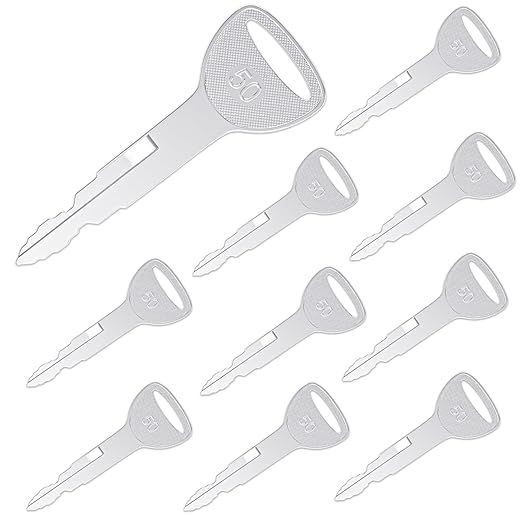 Heavy Ignition Keys, 10 Pcs Forklift Key 57591-23330-71 575912333071 A62597 Toyota Forklift Key fit Toyota Forklift