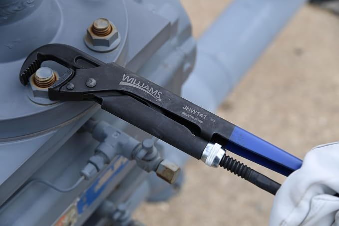 Williams JHW140 Universal Pipe Wrench, 8-7/16" Overall Length with a Maximum Jaw Opening of 1-3/16"