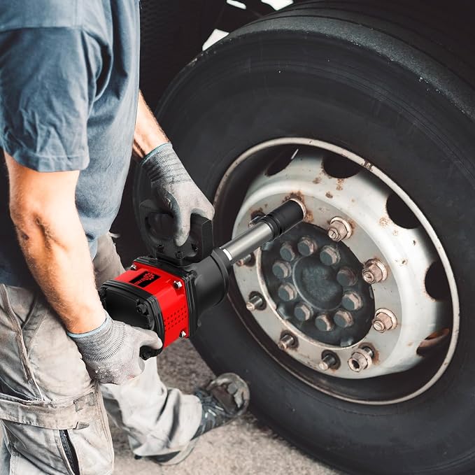 Trivd Frol Air Impact Wrench - 1 Inch Air Impact Gun | Max Torque 3550 Ft-lbs, 5000 RPM Speed, Weight 41 lb, 1" Impact Gun Wrench with 32mm-33mm Sockets for Heavy Duty Repairs