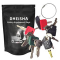 15PCS Multi Types Heavy Equipment Key Set Construction Master Equipment Set for Mahindra 3200 CH510 Linde 702 802 JCB 14607 CAT 5P8500 Takeuchi 201 Kubota 373 S8077 JD COM Volvo Laser Terex WA05