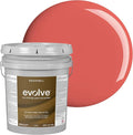 EVOLVE Interior Paint & Primer, Eggshell (Raspberry), 5 Gallon – One-Coat Coverage, Excellent Hide, Low VOC, Low Odor, Washable Paint for Walls, Doors & Trim