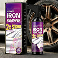 Iron Remover Car Detailing, 120ml Car Rust Remover Spray, Brake Dust and Iron Removers Solution, Multipurpose Cleaner with Sprayer, for Tire Bolts, Exhaust Pipe, Wiper Bracket
