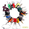 57PCS Heavy Equipment Keys Master Set, Construction Equipment Keys for Cat Caterpillar John Deere Komatsu Volvo Bobcat Kubota JCB Case New Holland Hitachi Hyster Yanmar Takeuchi Contractor Machinery