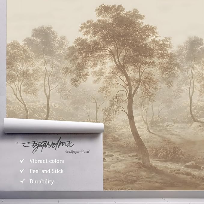YQWDMX - Peel and Stick Vintage Forest Wallpaper Tropical Jungle murals for Bedroom ZY10 XL