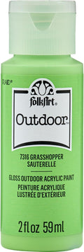 FolkArt Outdoor Acrylic Craft Paint, Gloss Finish, Grasshopper, 2 fl oz