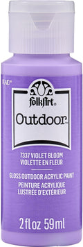 FolkArt Outdoor Acrylic Craft Paint, Gloss Finish, Violet Bloom, 2 fl oz