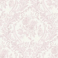 Ismoon Floral Peel and Stick Wallpaper Pink Contact Paper Boho Watercolor Damask Wallpaper Vintage Textured Removable Self Adhesive Vinyl Wall Paper Renter Friendly, 17.3 in X 32.7 ft