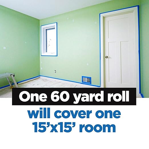 ScotchBlue Original Multi-Surface Painters Tape, 2 Inch Wide (1.88 in. x 60 Yds), 6 Rolls Blue Paint Tape Protects Surfaces & Removes Easily, Masking Tape for Indoor and Outdoor Use (2090-48TP6)
