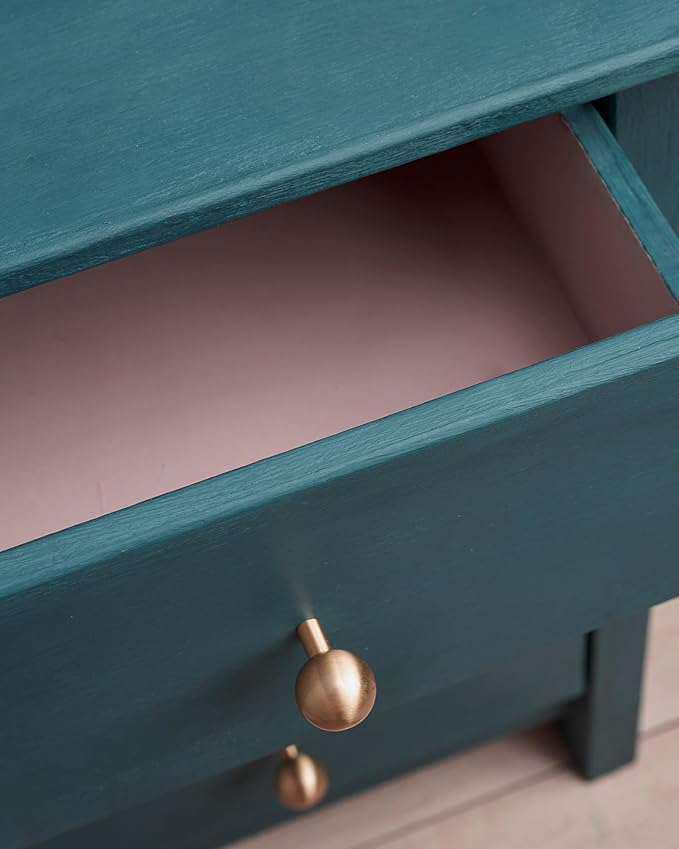 Annie Sloan Chalk Paint® (Aubusson Blue, 500 ml/16.9 Fl Oz) a unique decorative paint for furniture, cabinets and home décor with no sanding or priming