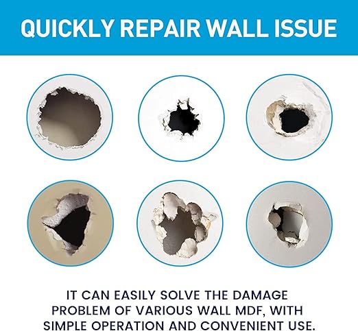BONCART Wall Spackle & Drywall Repair Patch Kit with Mending Agent Putty, Repair Paste Plaster, Scraper & Sanding Sponge for Wall Crack/Nail Hole