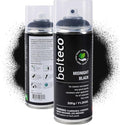 Spray Paint Black Matte | Water-Based & Odorless | Weather & UV Resistant | Indoor & Outdoor Use | For All Substrates | Fast Drying | Eco-Friendly & Vegan | Matte Black Spray Paint for Metal