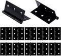T Tulead Black Door Hinges Iron Cabinet Hinges Door Hardware Interior Door Hinges Gate Hinges Barn Hinges 2-Inch Pack of 12 with Screws