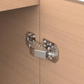 Chibery 20 Pack 90 Degree Soft Close Surface Mount Spring Hinges, Easy Installation No Pre-drilled, Noiseless Frameless Hidden Concealed Kitchen Cabinet Hinge for Cupboard Folded Replacement Hardware