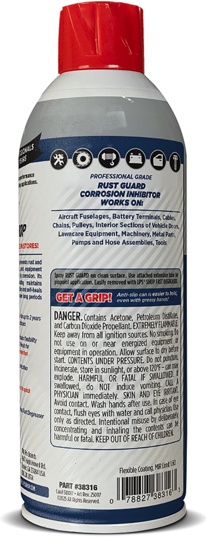 LPS Shop Rust Guard Corrosion Inhibitor, Prevents Rust and Protects Parts, Tools & Equipment from Damage Caused by Corrosion, Extended Protection up to 24 Months