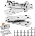 TamBee Heavy Duty Pivot Hinge Hidden Door Hinge - 570 lbs Load, Bearing, Stainless Steel, Rust Resistant, Concealed for Wood Doors, Secret Doors, Hidden Door, Bookcase Door and Bookshelf Door