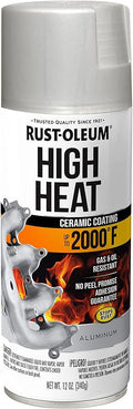 Rust-Oleum 248904 Automotive High Heat Spray Paint, Flat Aluminum 12 Ounce (Pack of 1)
