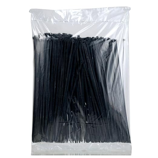 3M Standard Cable Tie, Black/Nylon, 50 lbs. Tensile, 15 inches, Pack of 500 | CT15BK50-D