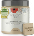 Country Chic All-in-One Chalk Paint for Furniture, Cabinets, Home Decor, Eco-Friendly, Matte Finish, Built-In Primer & Top Coat for Wood, Metal - Cheesecake (Off White) - 8 oz (237 ml)