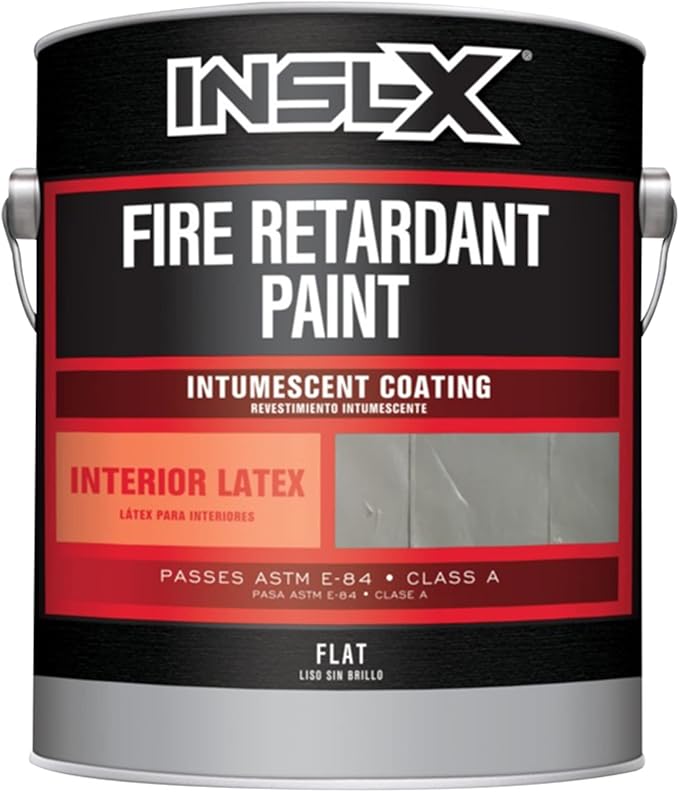 INSL-X Fr210099-01 Fire Retardant Latex Paint, White, 1 Gallon
