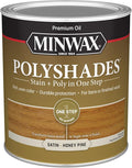Minwax PolyShades Wood Stain + Polyurethane Finish – Quart, Honey Pine, Satin