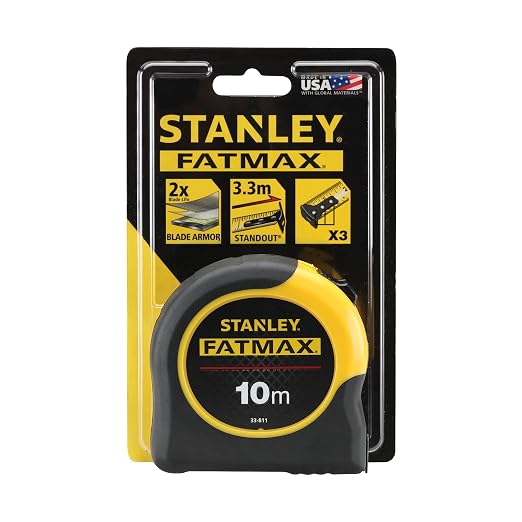 Stanley STA033811 Fatmax Tape Blade Armor, 10m Length