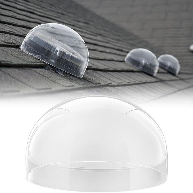 12 x 12 x 7 Inch Skylight Replacement Dome, Polycarbonate Cover Only for Existing Skylight Base, UV Resistant Roof Dome, Not Full Rooflight