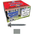 Metal Roofing Screws: (2000) 10 x 1-1/2" Slate Hex Head Sheet Metal Roof Screw. Self Starting Metal to Wood siding Screws. EPDM Washer. Colored Head