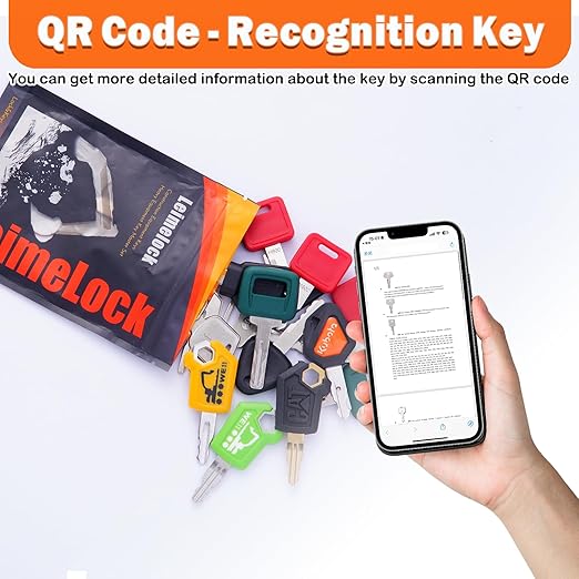 Multi Type Heavy Equipment Master Keys, 22 Contractor Machinery Ignition Excavator Keys Fit CAT 5P8500 JCB 14607 Kubota Takeuchi Komatsu 787 Volvo Yanmar John Deere Hyster Hitachi H806