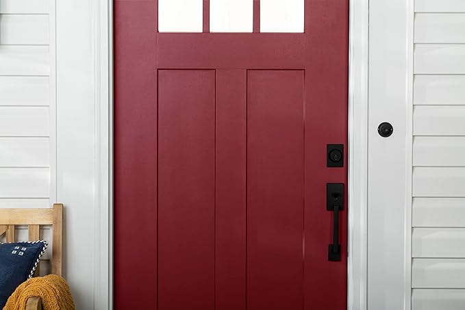 Rust-Oleum 369385 Advanced Dry Door & Trim Paint, Quart, Satin Cranberry