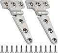 316 Stainless Steel T Hinges Marine Grade 4'' x 2" Heavy Duty Boat Hatch Hinge (100 mm X 54 mm) 2 Pack Casting Cabinet Hardware Door Hinge with Screws