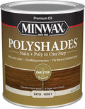 Minwax PolyShades Wood Stain + Polyurethane Finish – Quart, Honey, Satin