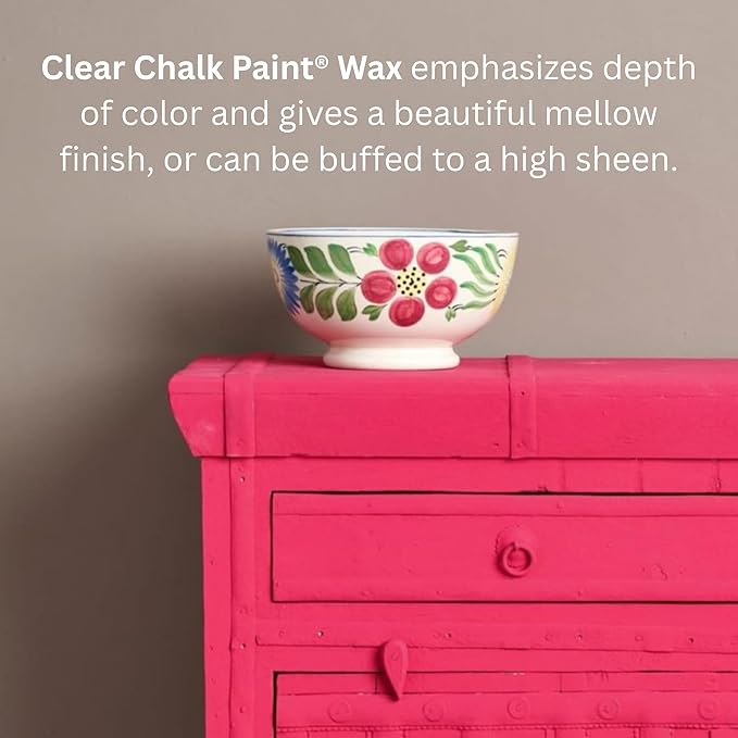 Annie Sloan Chalk Paint® Wax (120 mL, Clear) - Protective Furniture Wax for Paintwork | Seals, Softens & Enhances Hand-Painted Finishes