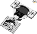 Ravinte 20 Pack 10 Pairs 3/4 inch Overlay Soft Close Hinges for Kitchen Cabinet Hinges Satin Nickel Hidden Hinges Stainless Steel Concealed Hinge self Closing