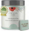 Country Chic All-in-One Chalk Paint for Furniture, Cabinets, Home Decor, Eco-Friendly, Matte Finish, Built-In Primer & Top Coat for Wood, Metal - Fancy Frock (Light Blue) - Pint 16 oz (475 ml)