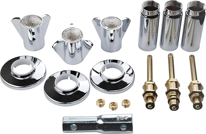 DANCO Tub and Shower 3-Handle Remodeling Trim Kit for Sayco, Chrome (39620)