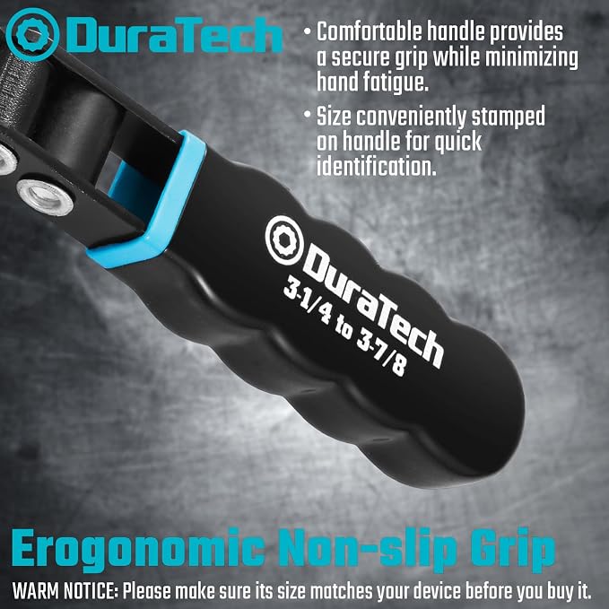 DURATECH Standard Swivel Oil Filter Wrench, 3-1/4" - 3-7/8" | Oil Filter Removal Tool, Ideal for Car Repair Tools