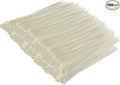 GTSE 14 Inch White/Clear Zip Ties, 1,000 Bulk Pack, 40lb Strength, UV Resistant Long Nylon Cable Ties, Self-Locking 14" Tie Wraps