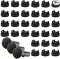 30 Pcs Magnetic Zip Tie Mounts with 300 Cable Ties Magnetic Cable Clips Magnet Cable Holder and Wire Holder for Cable Management Home Office Garage Marine Electrical Wiring (31mm)