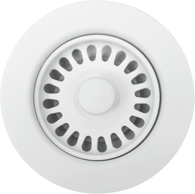 BLANCO, White 441091 SILGRANIT-Matched Kitchen Drain Basket Strainer, 3.5"