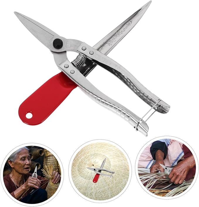 Operitacx Chair Weaving Tool 7.5 Inch Wicker and Rattan Weaving Pry Knife Scissors for Basket Making and Rattan Repair Craft Supplies