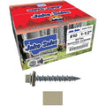 Metal Roofing Screws: (2000) 10 x 1-1/2" Ash Gray Hex Head Sheet Metal Roof Screw. Self Starting Metal to Wood siding Screws. EPDM Washer. Colored Head