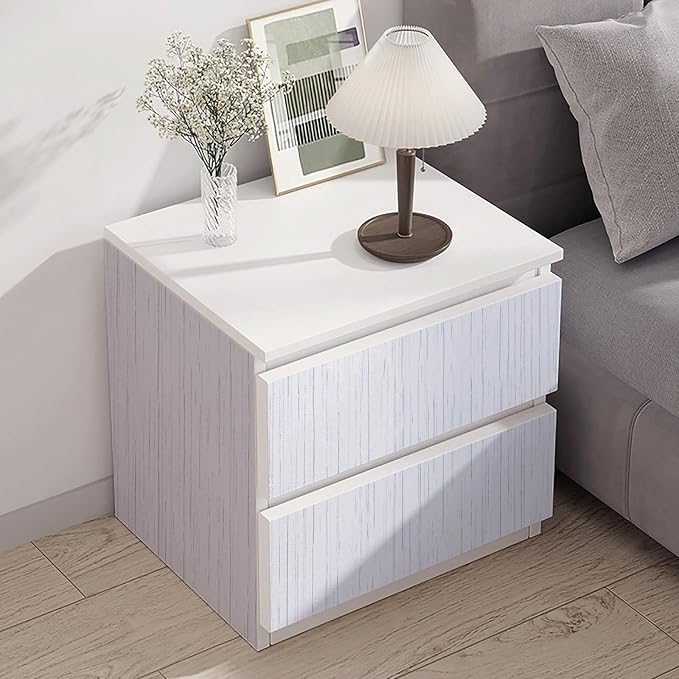 White Grasscloth Wallpaper Peel and Stick Texture Contact Paper 15.7"x120" - Vintage Removable Waterproof Wall Paper for Room Walls, Cabinets, Furniture, Drawers, Desk