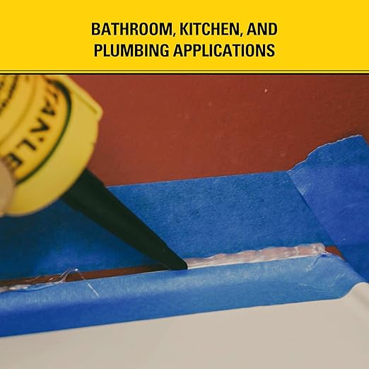 Stanley S421 All-Purpose RTV Silicone Sealant (48 x 10.1 fl.oz.) – 100% Waterproof Clear Caulk | Industrial-Grade Silicone for Kitchen, Bathroom, Shower, Window, Door, Indoor & Outdoor Use | 48 Pack