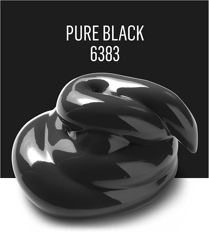 FolkArt Multi-Surface Satin Acrylic Paint in Assorted Colors, 16 oz, Pure Black 16 Fl Oz