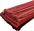 XINGO 12 Inch Red Zip Ties Heavy Duty 100 Pack, 120 LBS Tensile Strength, Premium Nylon Cable Wire Ties, Self-locking Plastic Ties for Indoor and Outdoor Use