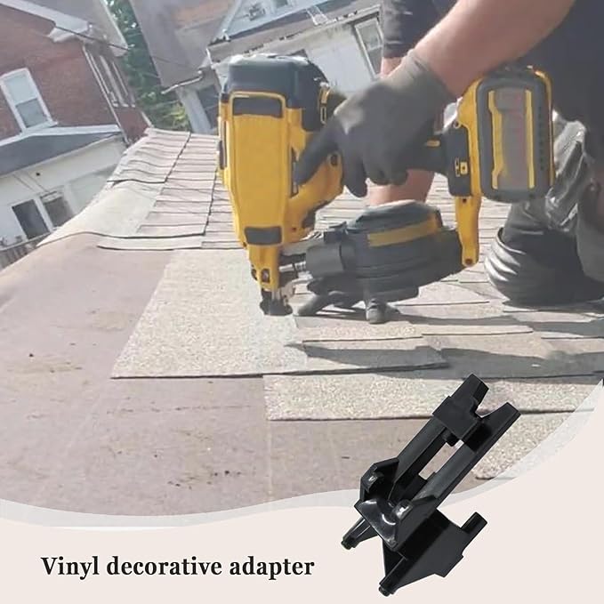 Vinyl Siding Adaptor Tip for Dewalt Roofing Nailer Cordless 20v DCN45RND1, DCN45RN, DCN45RNB Tip Replacement Vinyl Trim Adaptor and Vinyl Siding Adaptor ((A style))