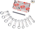 DISEN 10PCS Metric Torque Wrench Adapter 10-19mm 3/8" Drive Extension Box | Chrome vanadium steel | 3/8" square drive | Extension rod design | 10-19mm range | Color box | For car, bike, truck repair